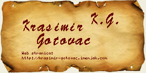 Krasimir Gotovac vizit kartica